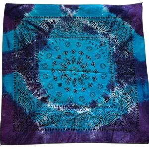 Handmade Tie Dye Bandana Head Wrap Handkerchief Unique Hippie Gift Brand New